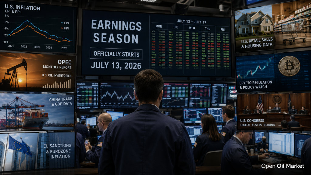 Investeerderskalender 13-17 juli 2026: CPI VS, BBP China en rapportseizoen.