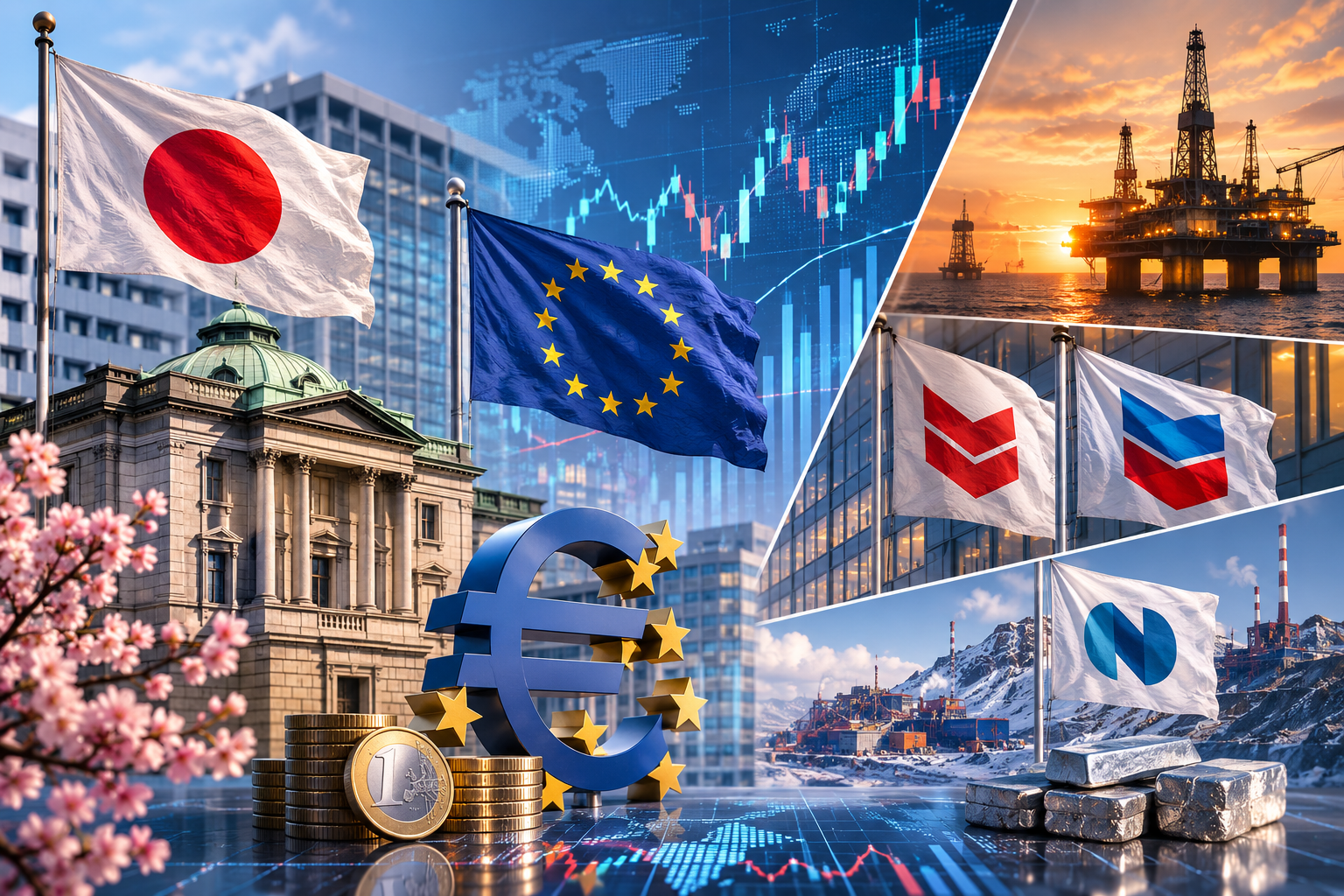 Economische gebeurtenissen en bedrijfsrapporten: vrijdag 31 juli 2026 — beslissing van de Bank of Japan, inflatie eurozone, rapporten van ExxonMobil, Chevron en Norilsk Nickel.