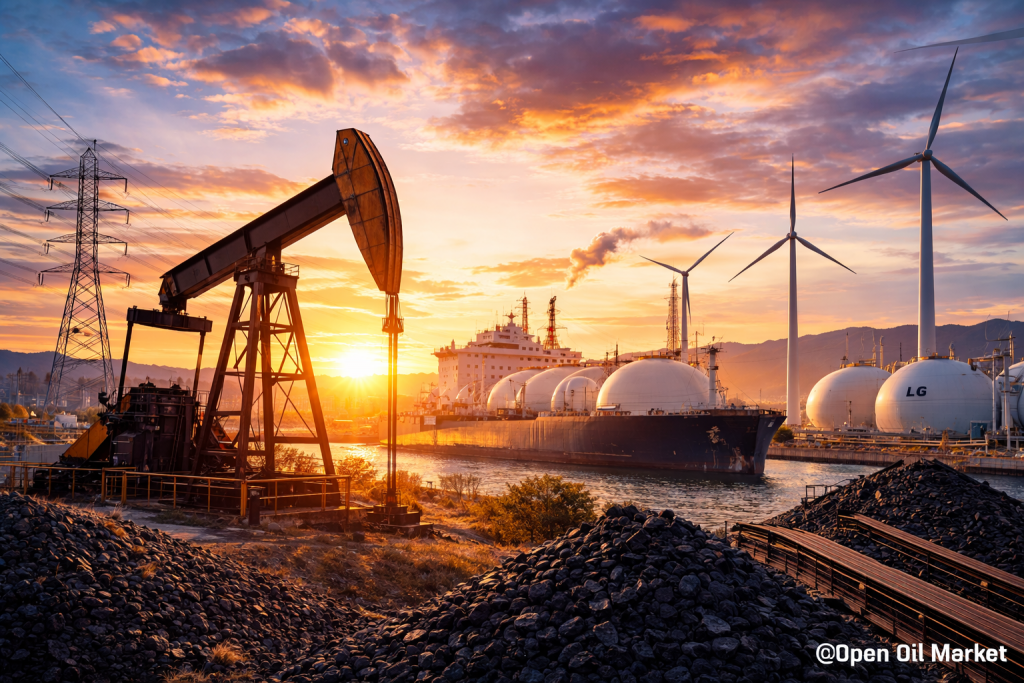 Wereldwijde oliemarkt en gasmarkt 4 april 2026 energie LNG raffinaderijen elektriciteit wereldwijde energie