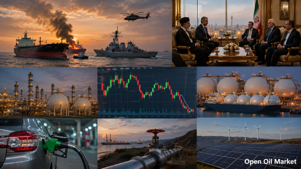 Nieuws olie, gas en energie — maandag, 27 juli 2026: Brent, TTF-gas, OPEC+, KTK, kolen en hernieuwbare energie