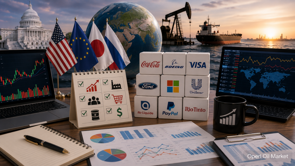 Economische gebeurtenissen en bedrijfsrapportages — dinsdag 28 juli 2026: start vergadering Fed, consumentenvertrouwen VS, rapporten Coca-Cola, Boeing, Visa en Ford