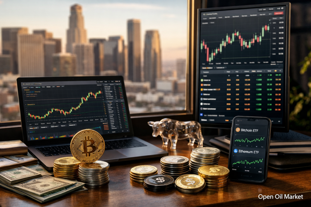 Cryptocurrency markt 1 april 2026 overzicht van Bitcoin, Ethereum en ETF.
