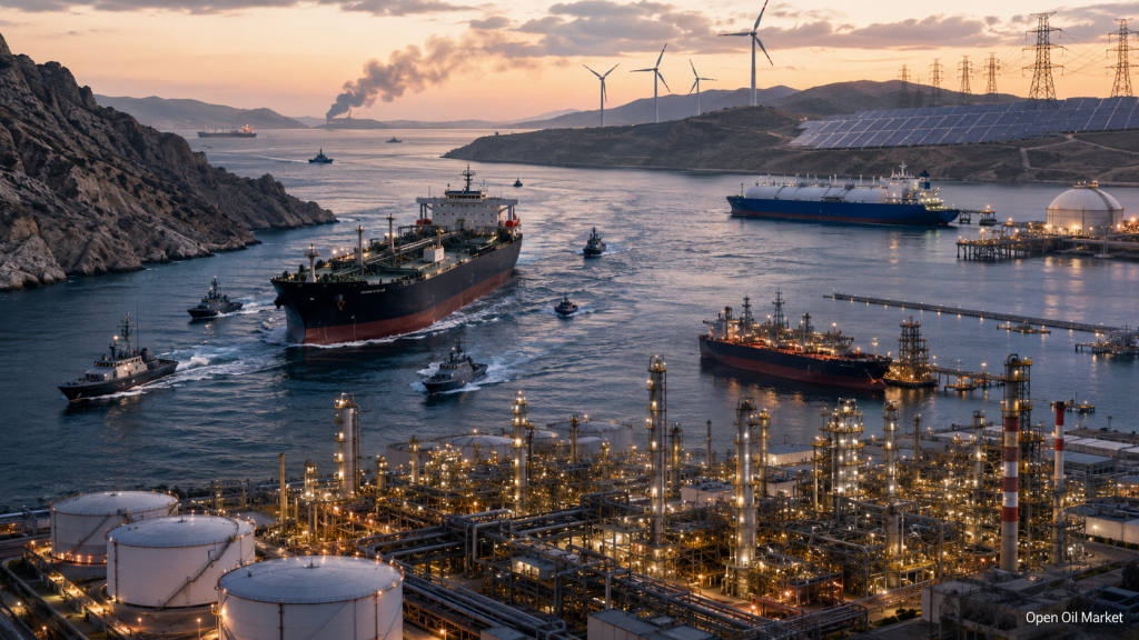 Nieuws olie en gas en energie — maandag 20 juli 2026: Straat van Hormuz en aanvallen op tankers verhogen geopolitieke premie van olie