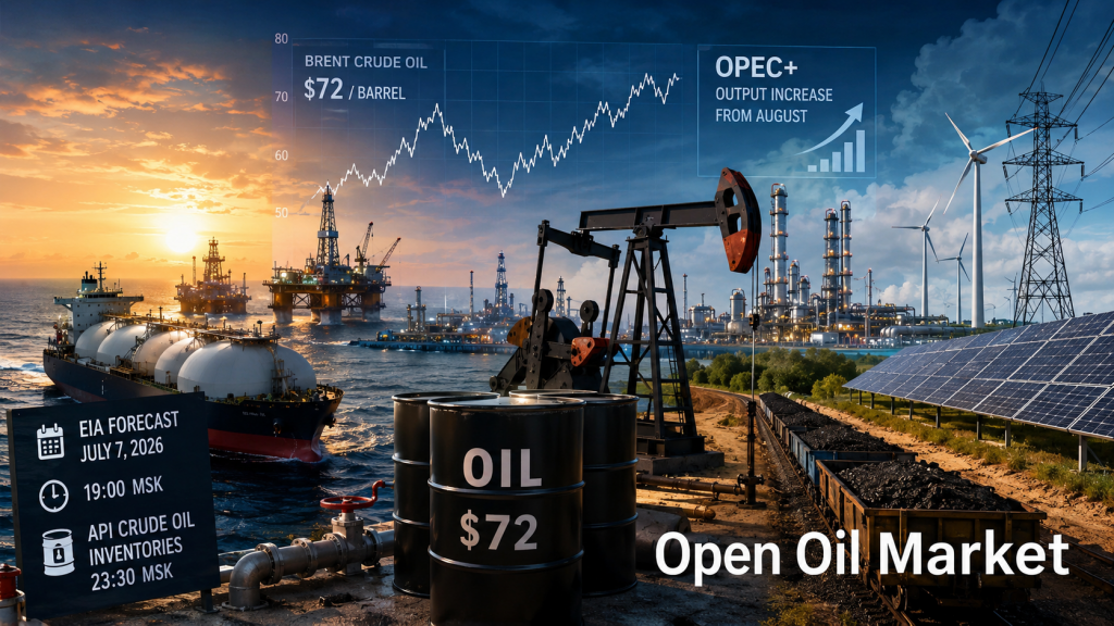 Nieuws olie- en gaspijpleidingen en energie - dinsdag 7 juli 2026: Brent, OPEC+, EIA en API