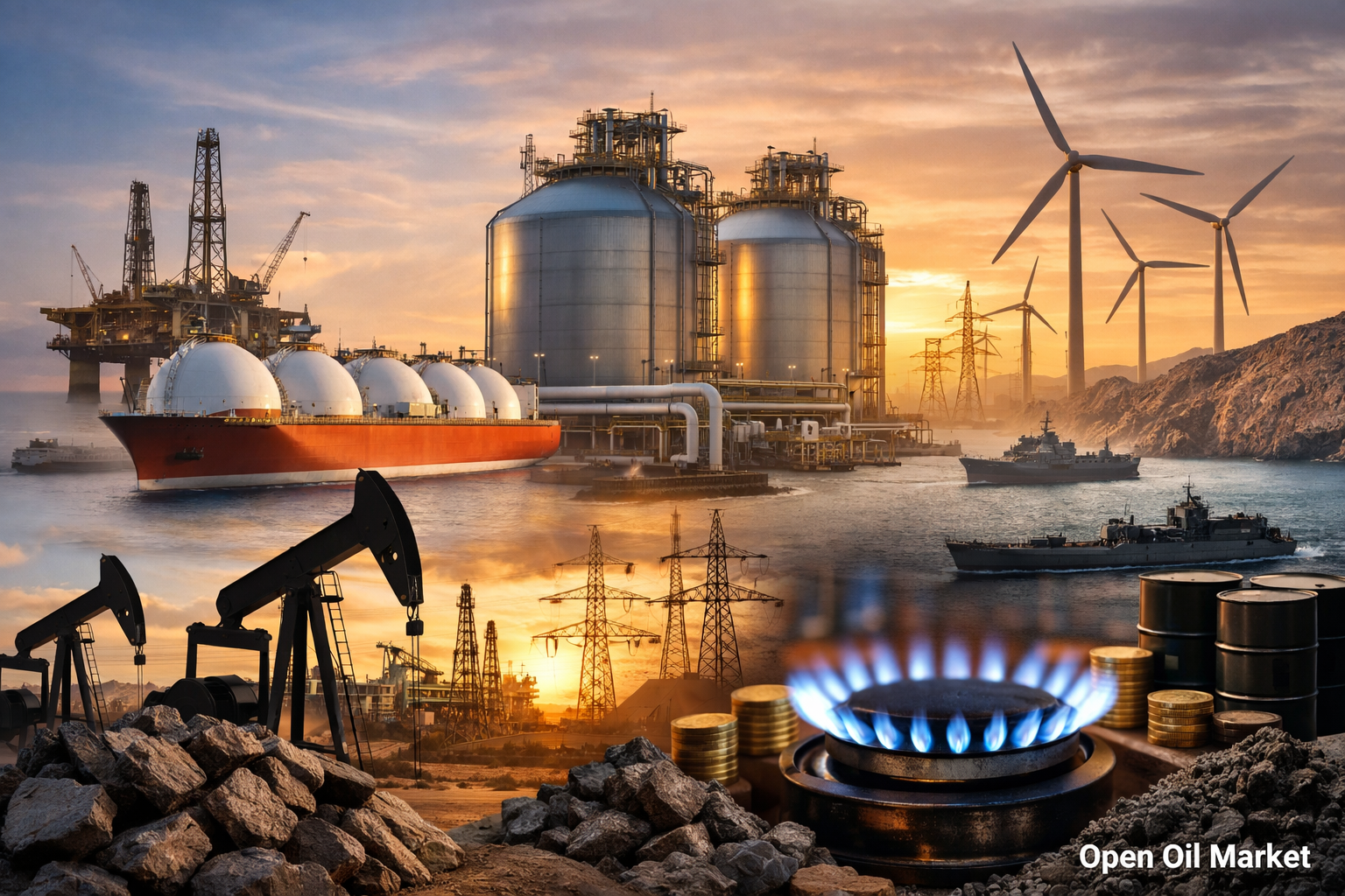 Nieuws olie en gas en energie - donderdag, 26 februari 2026: risico van escalatie rond Iran, dynamiek Brent/WTI en record LNG-stromen naar Europa