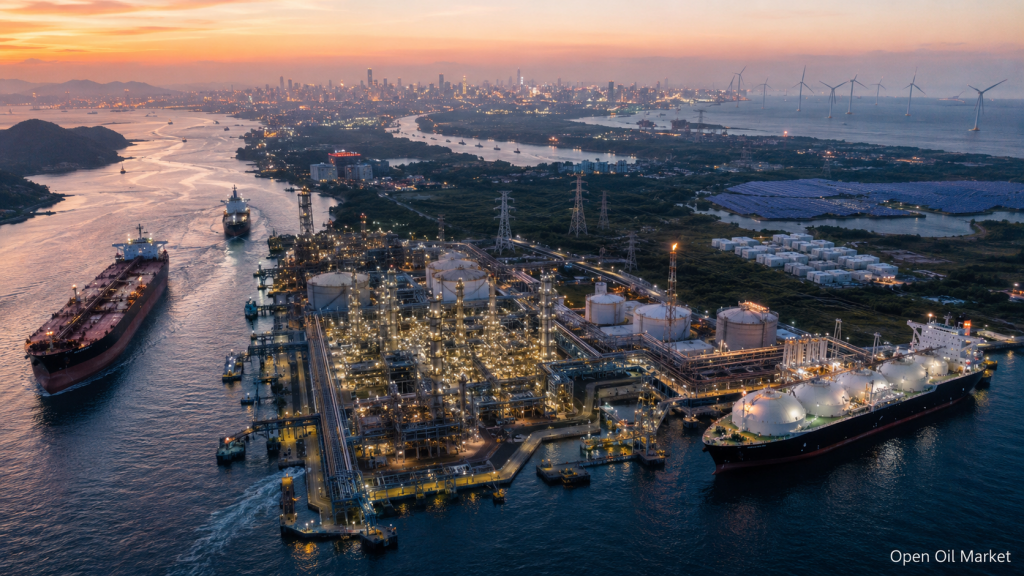 Nieuws uit de olie- en gassector en energie — maandag, 25 mei 2026: tekort aan olie, gespannen LNG-markt en zomervraag naar elektriciteit.