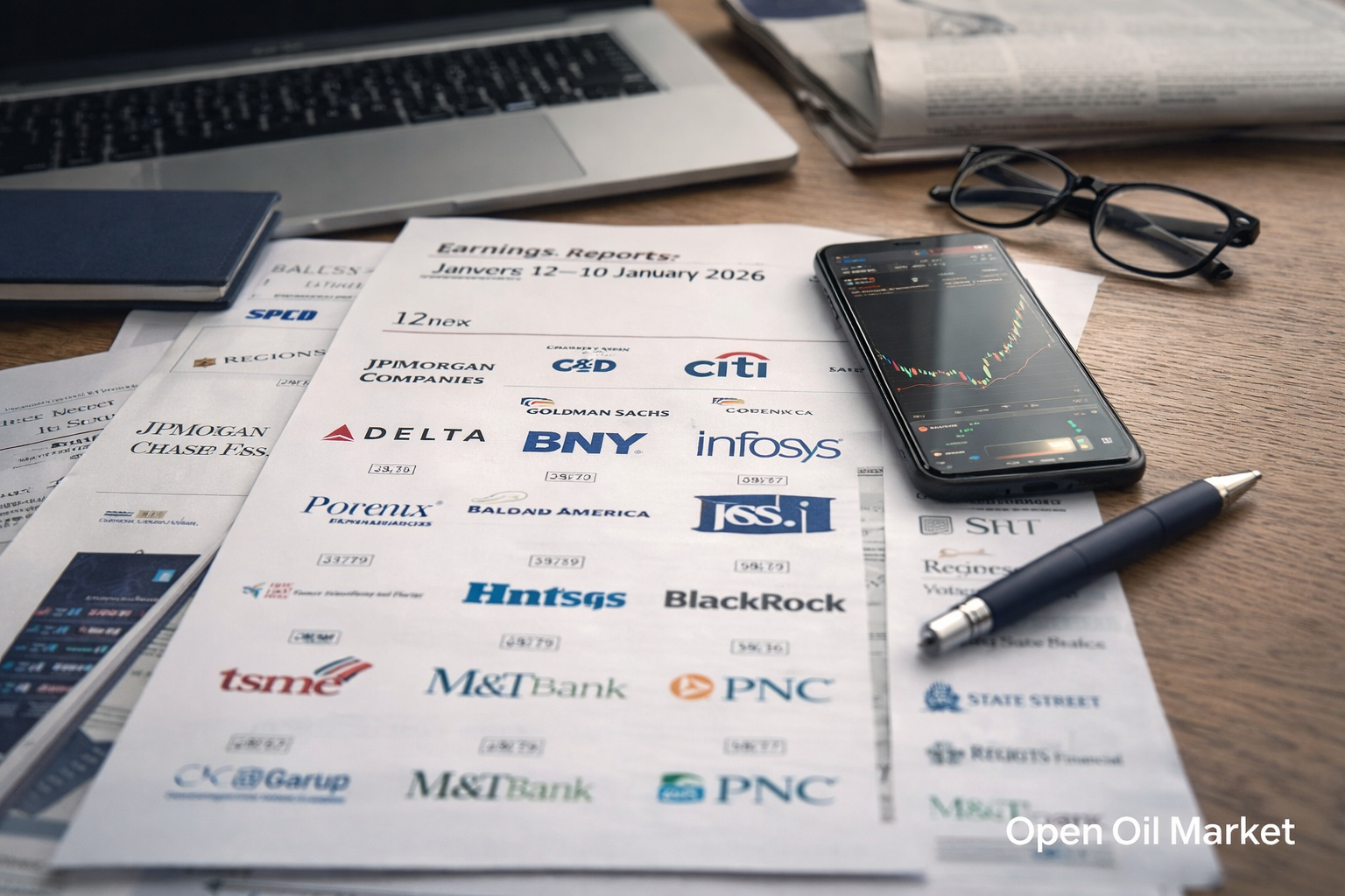 Economische gebeurtenissen en bedrijfsrapporten 12–16 januari 2026