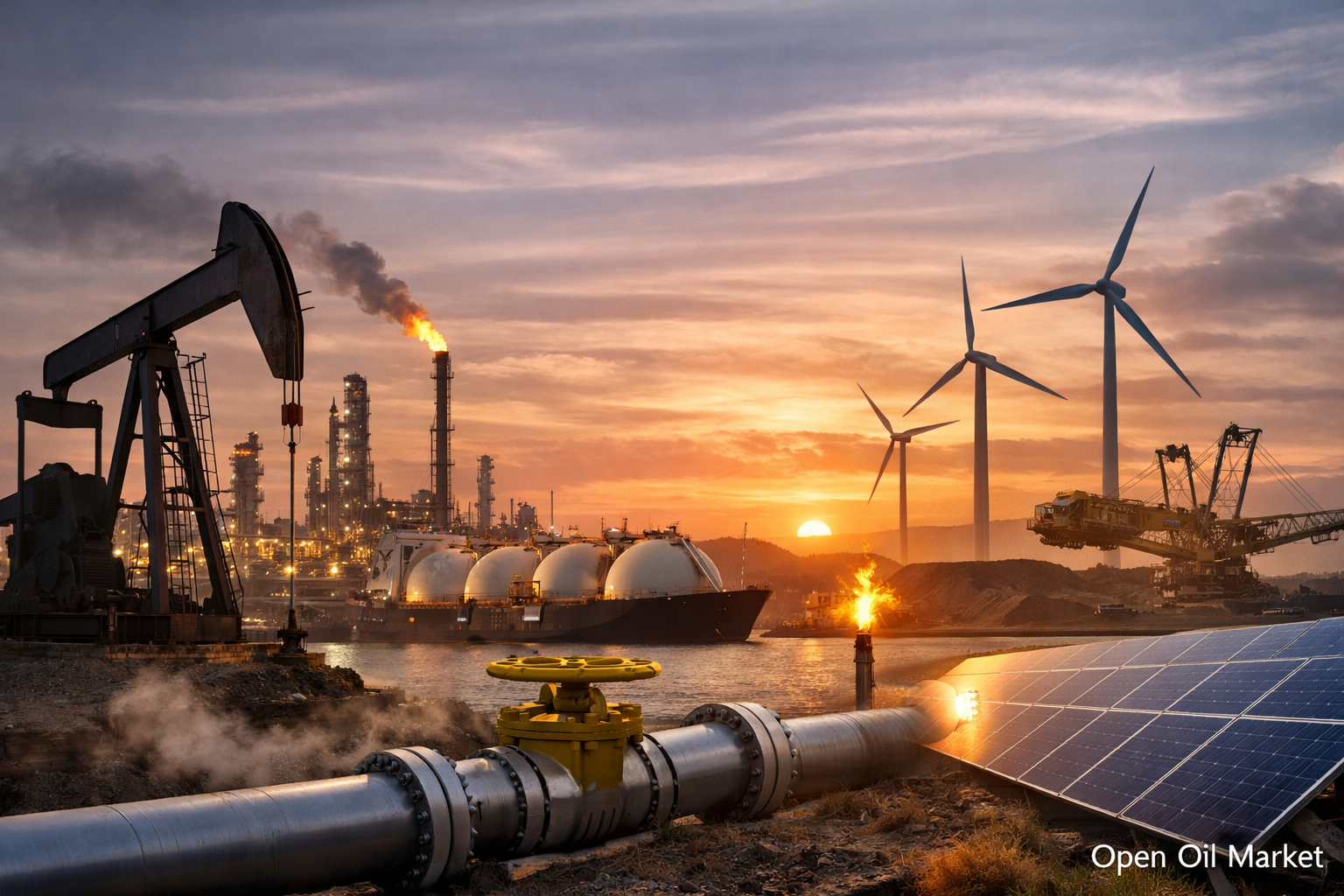 Nieuws olie en gas en energie, vrijdag 6 februari 2026: olie daalt in prijs voorafgaand aan aankomende onderhandelingen tussen de VS en Iran