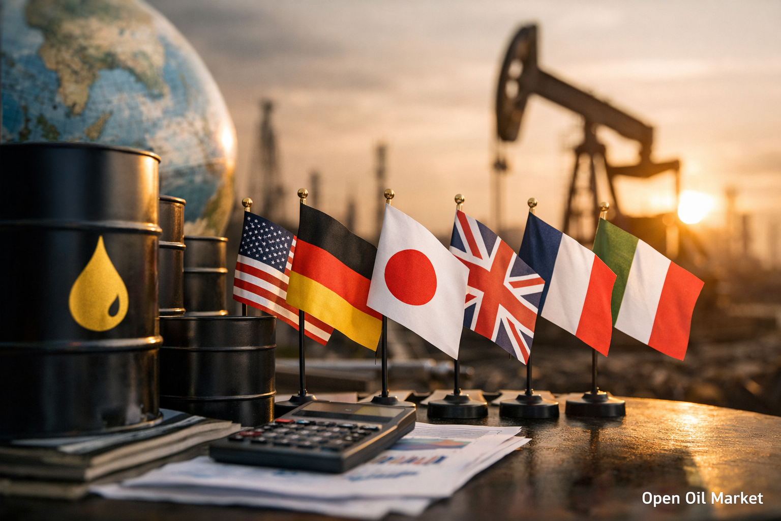 Olievoorraden G7 meer dan 1 miljard vaten: hoeveel is dat in dagen van olieconsumptie?