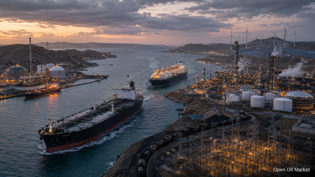 Nieuws over olie en gas en energie op 29 mei 2026: Straat van Hormuz, LNG, raffinaderijen en wereldwijde energiezekerheid