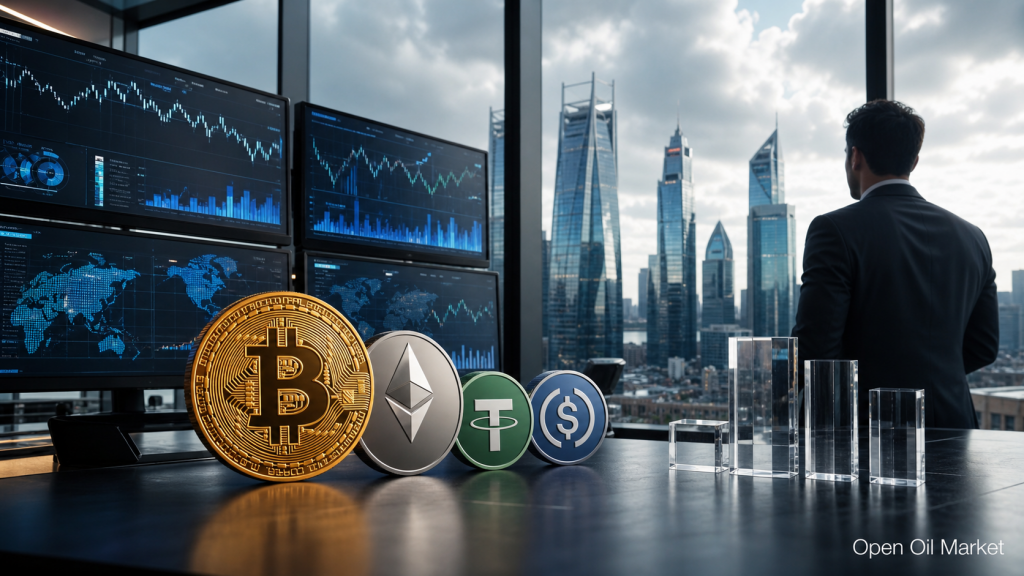 Cryptocurrency Nieuws, 4 mei 2026: Bitcoin houdt de leiding te midden van groei van ETF's en stablecoins.