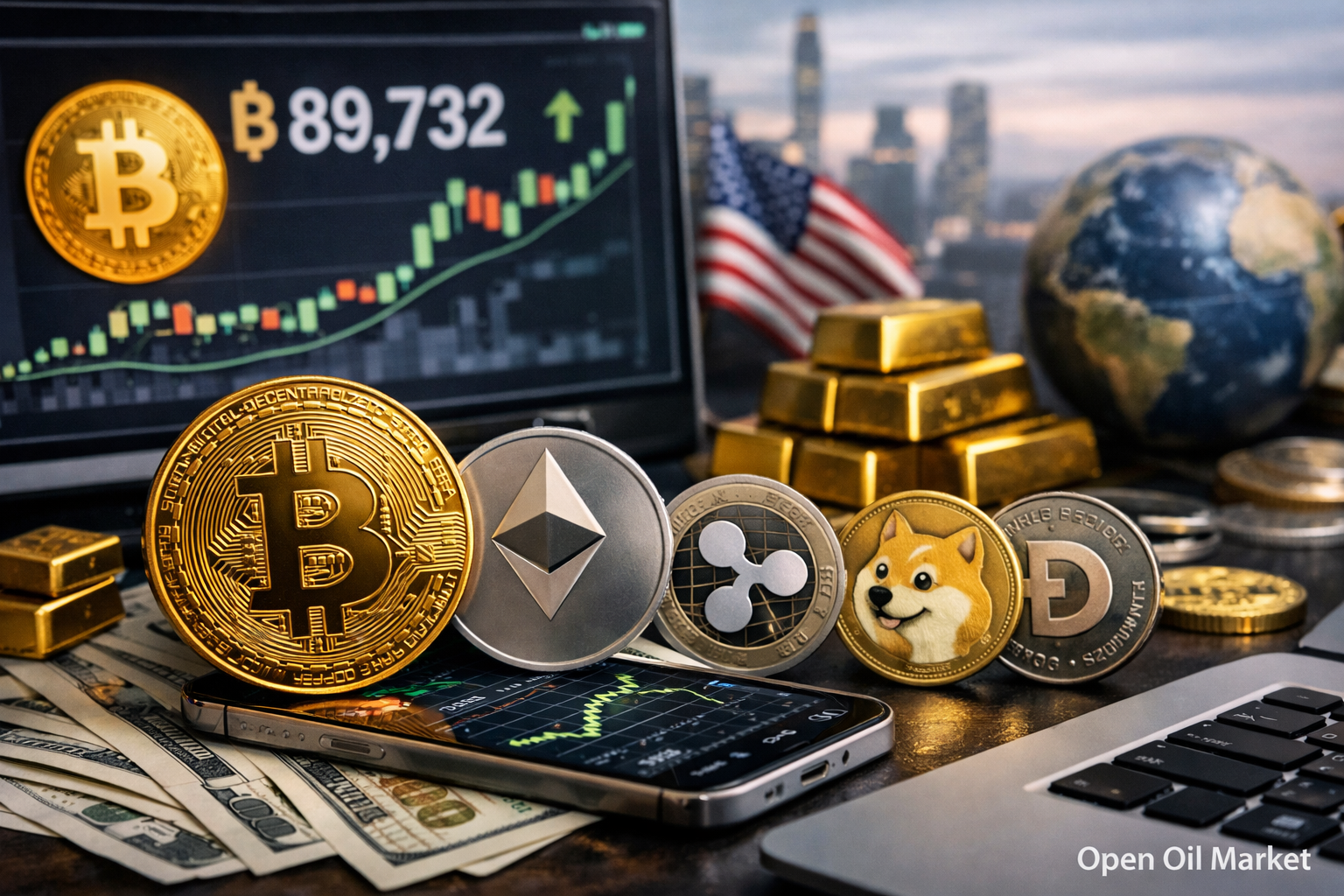 Cryptocurrency-nieuws — maandag, 5 januari 2026: Bitcoin op historische hoogtepunten en top 10 digitale activa