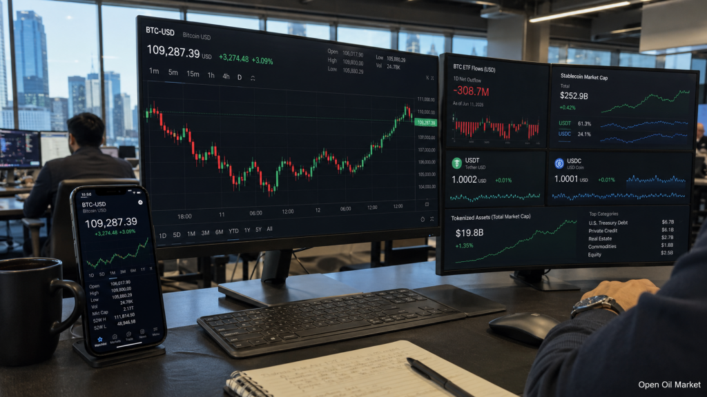 Cryptocurrency nieuws 12 juni 2026: Bitcoin weer in de race, ETF-uitstromen breken de markt niet, en stablecoins veranderen de spelregels van investeringen