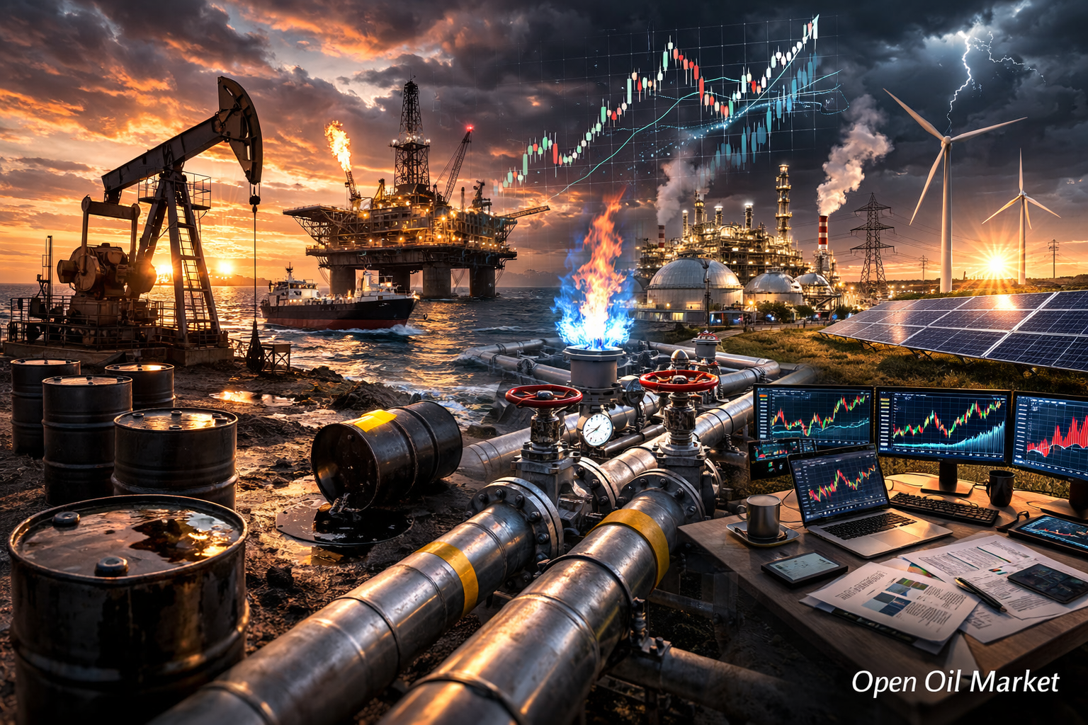 Nieuws olie en gas en energie - woensdag, 25 februari 2026 | Olie Brent, gas, LNG, raffinaderijen, duurzame energie