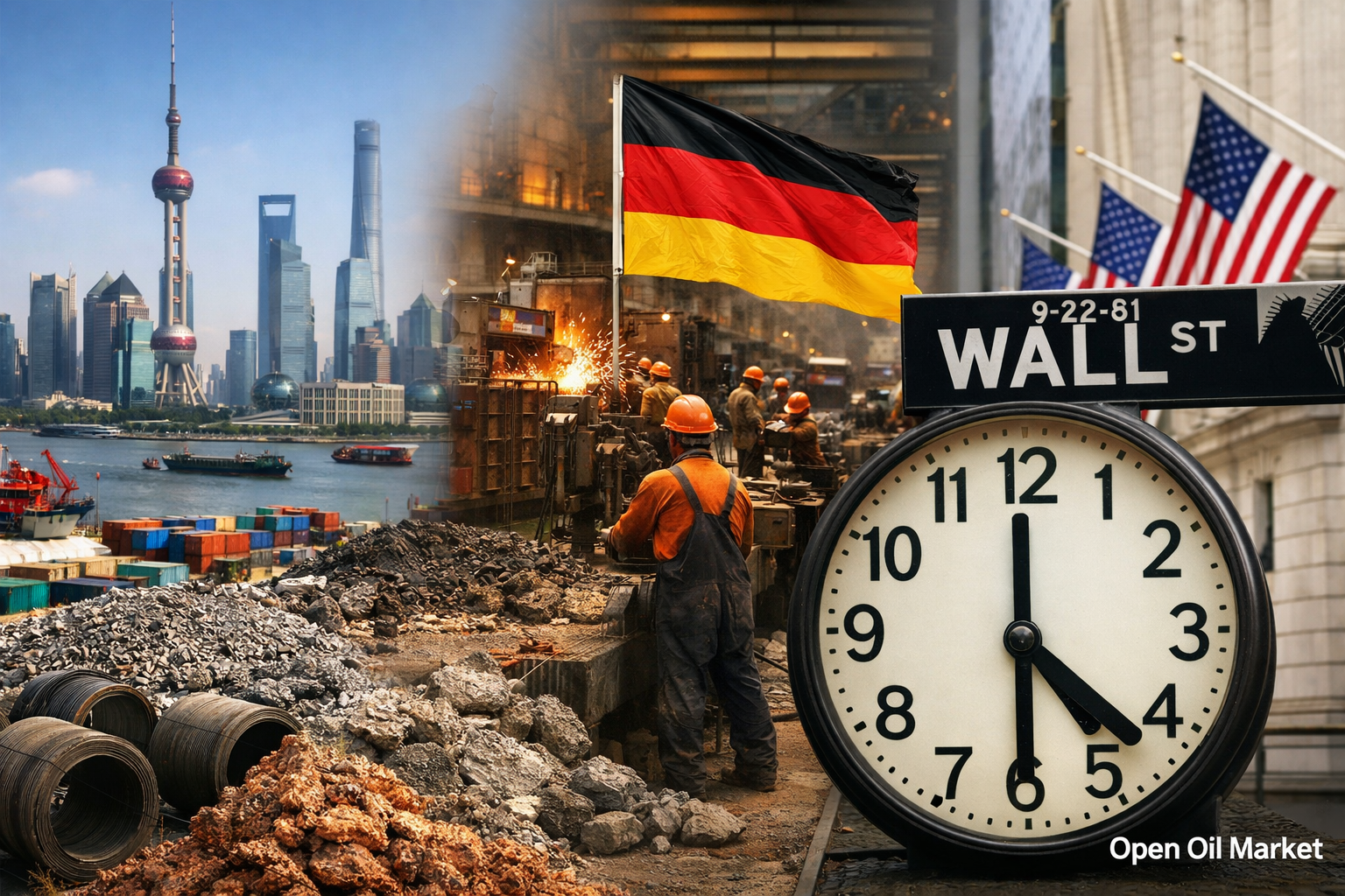 Wereldwijde financiële markten inflatie China industriële productie Duitsland inflatieverwachtingen VS economische gebeurtenissen 9 maart 2026