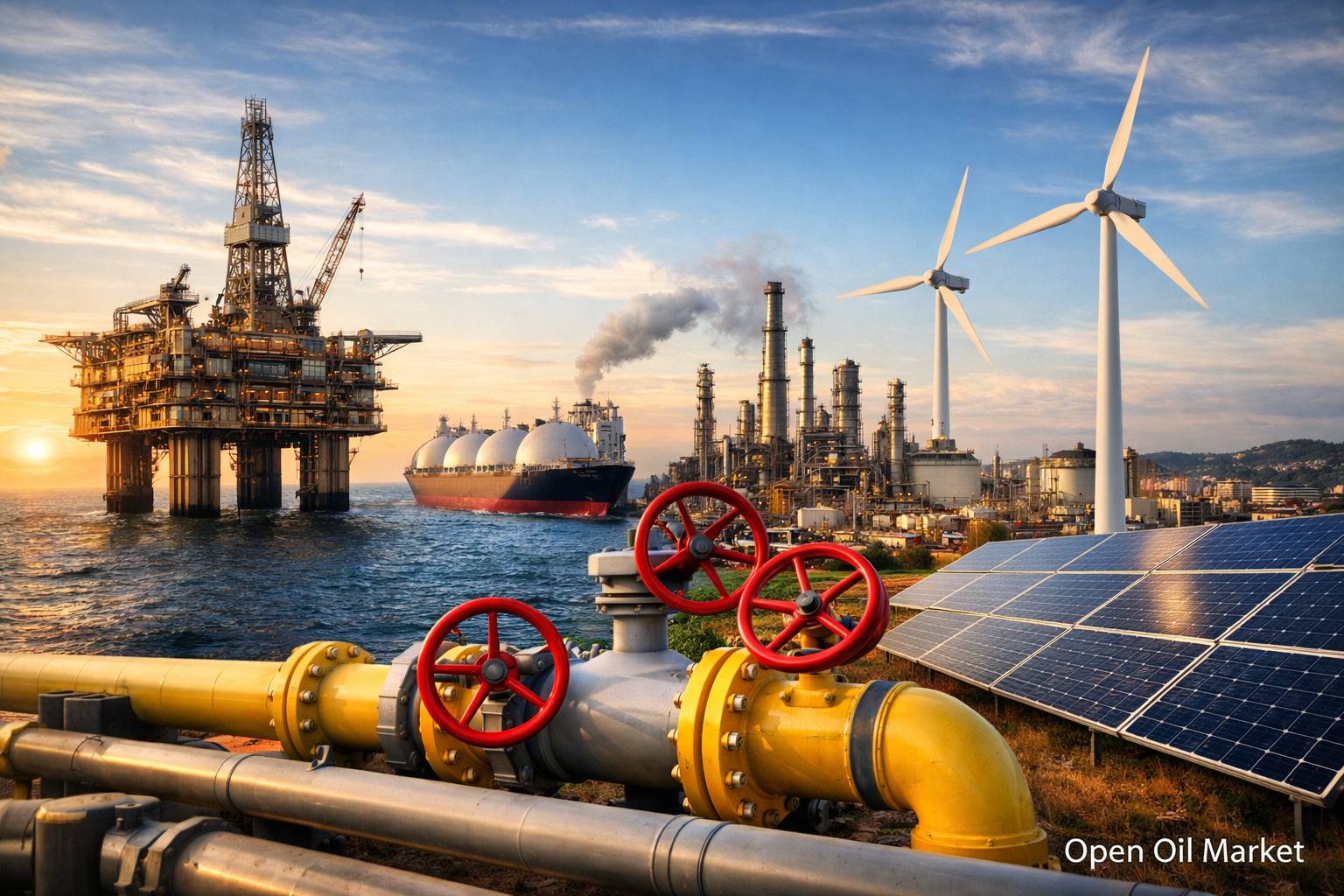 Wereldwijde olie- en gasmarkt — olie, gas, LNG, hernieuwbare energie en elektriciteit, mondiale trends EPD maandag 19 januari 2026