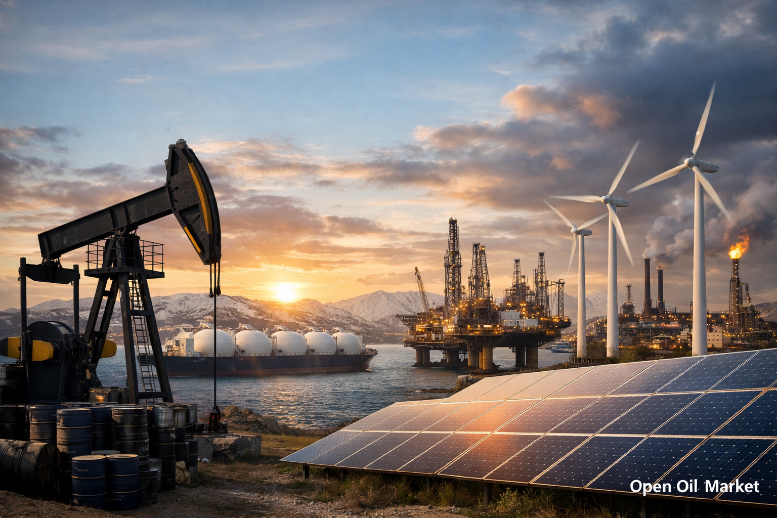 Nieuws olie en gas en energie 18 januari 2026 — wereldwijde markt van de energie, olie, gas, HNE en energiemarkt