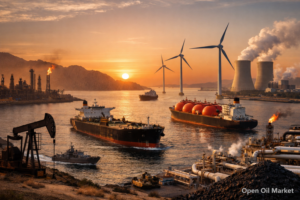 Nieuws olie en gas en energie, zondag 12 april 2026 — volatiliteit van olie, de Straat van Hormuz en de wereldwijde energiemarkt