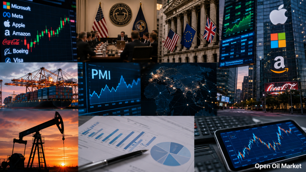 Kalender van de investeerder 27-31 juli 2026 - Fed rente, BBP van de VS en de eurozone, PCE-inflatie, Bank van Engeland, PMI China, OPEC+ en bedrijfsresultaten van S&P 500, Euro Stoxx 50, Nikkei 225, MOEX