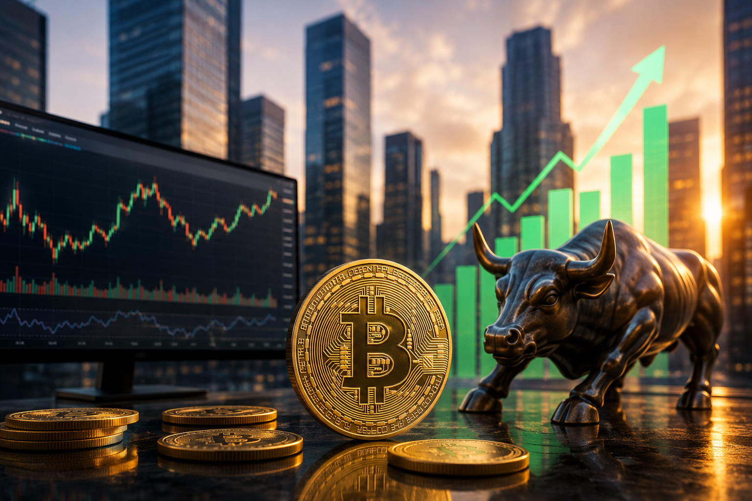 Cryptovaluta Nieuws: zaterdag 1 augustus 2026 — de markt sluit de beste maand van het jaar af, Bitcoin consolideert zich rond $64.000 na de pauze van de FRS.